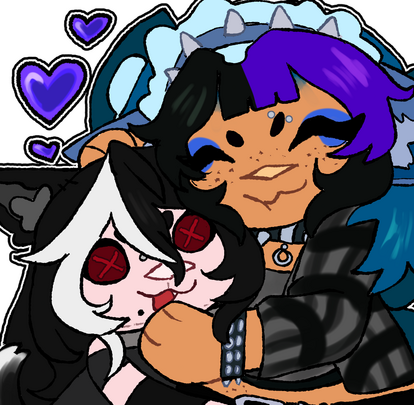 Hug Emote YCH by stinkyypossum